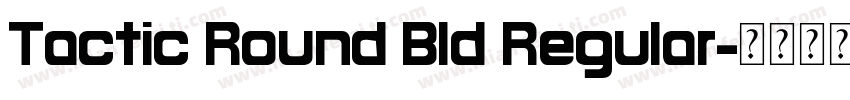 Tactic Round Bld Regular字体转换